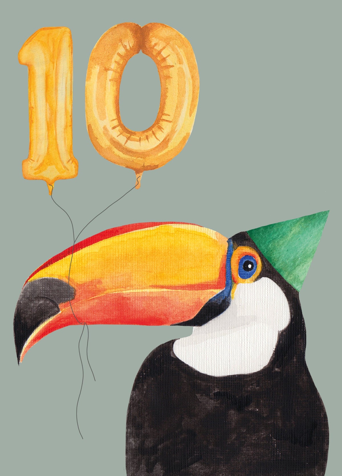 Toucan 10th Birthday Card