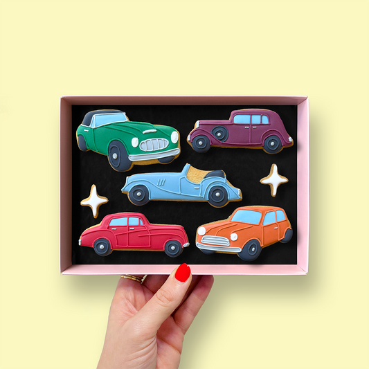 Classic Cars Biscuit Box