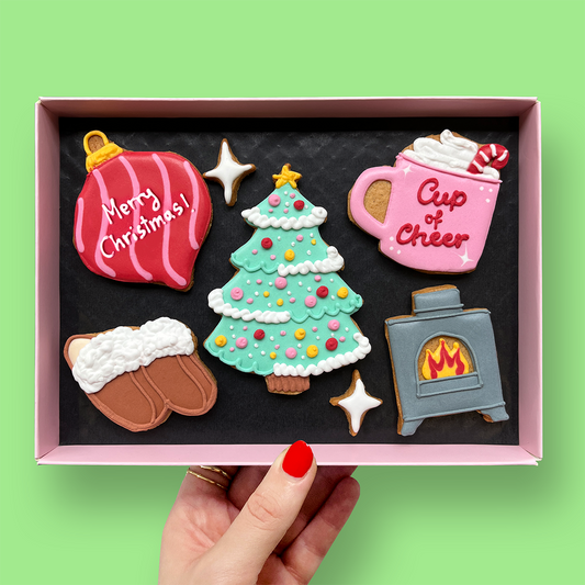 Cosy Christmas Letterbox Iced Cookies