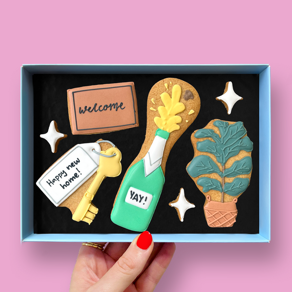 New Home Letterbox Iced Cookies