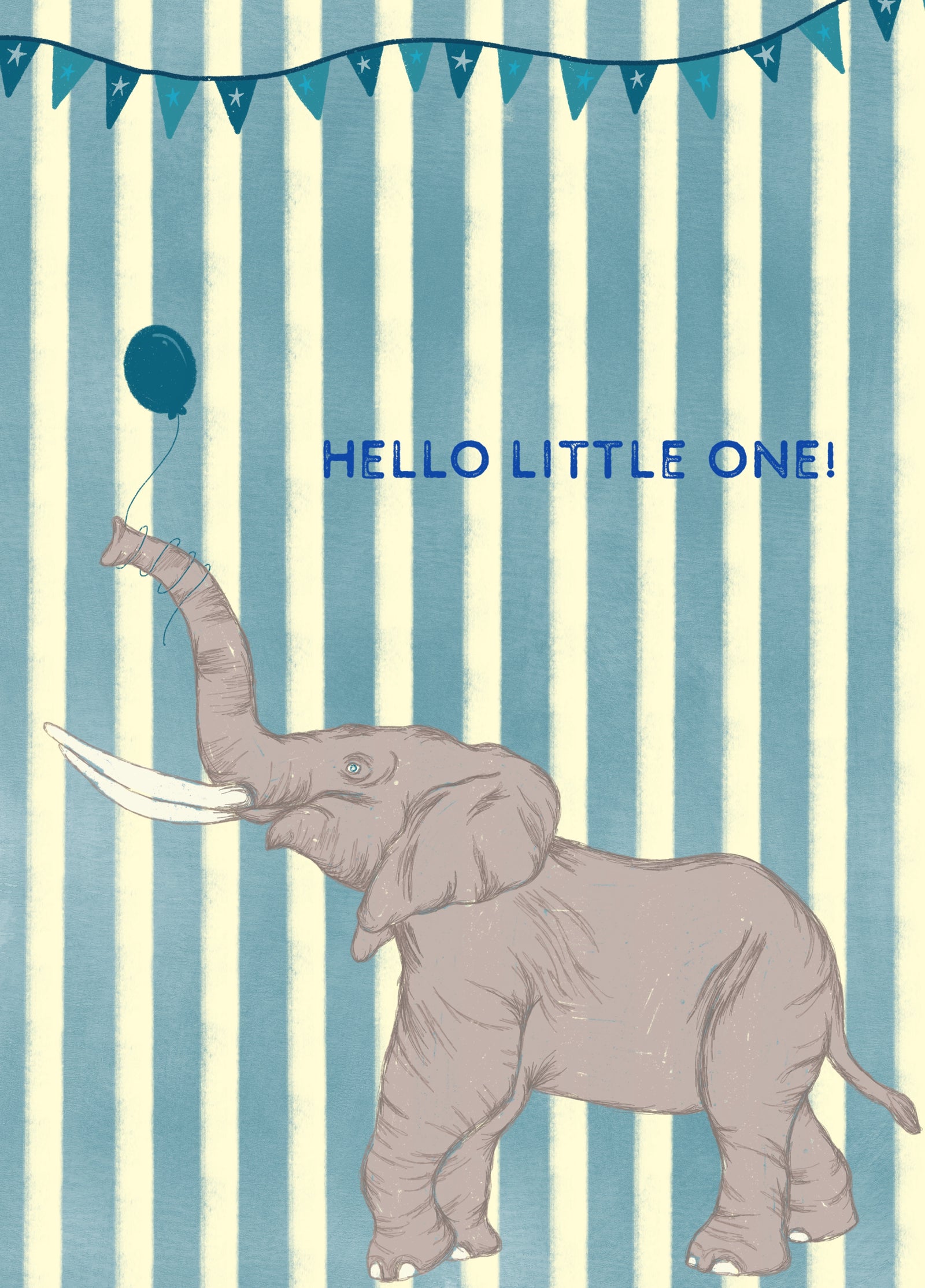 Blue Hello Little One!