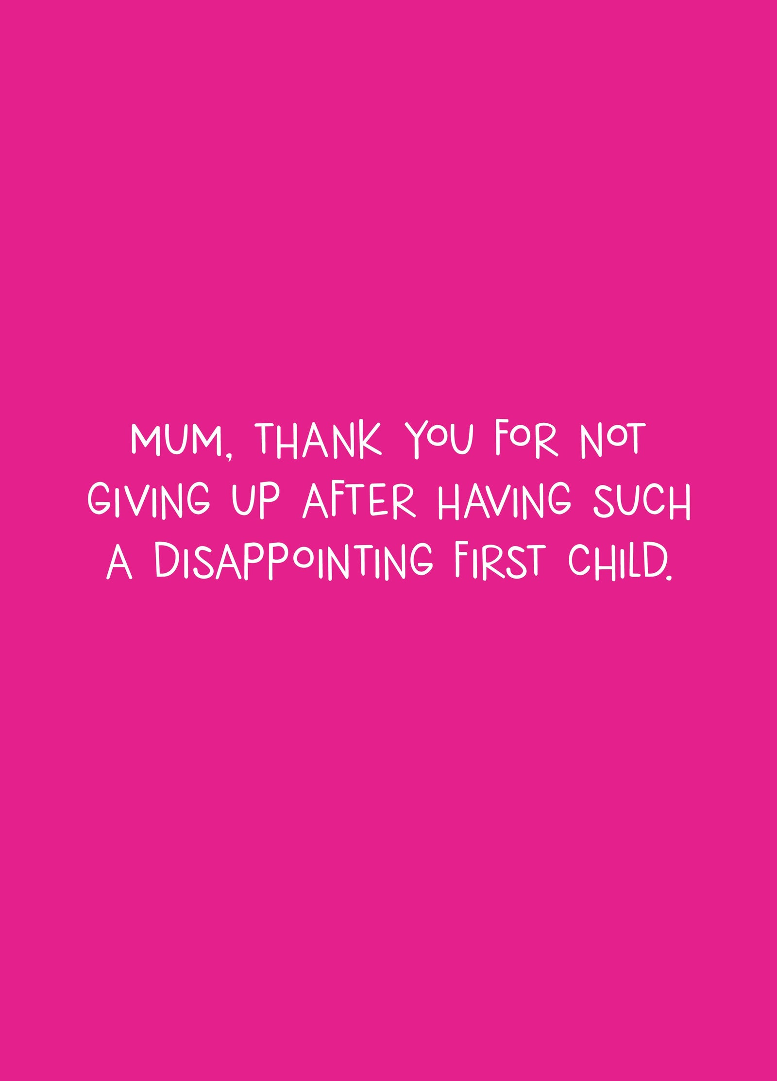 Thanks For Not Giving Up Card