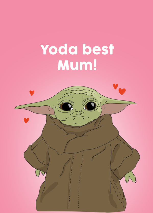 Yoda Best Mum Card