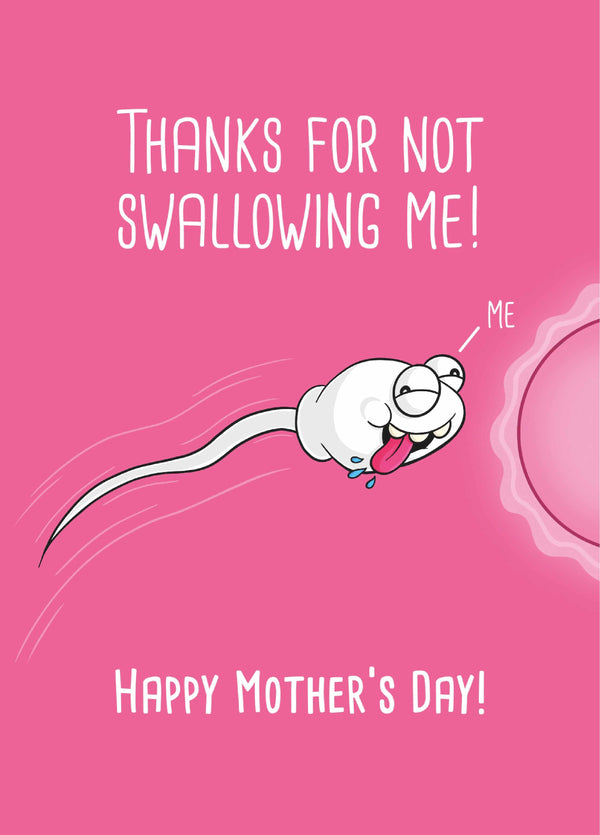 Thanks For Not Swallowing Me Card