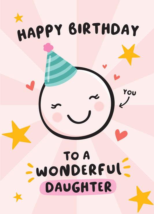 Wonderful Daughter Birthday Card