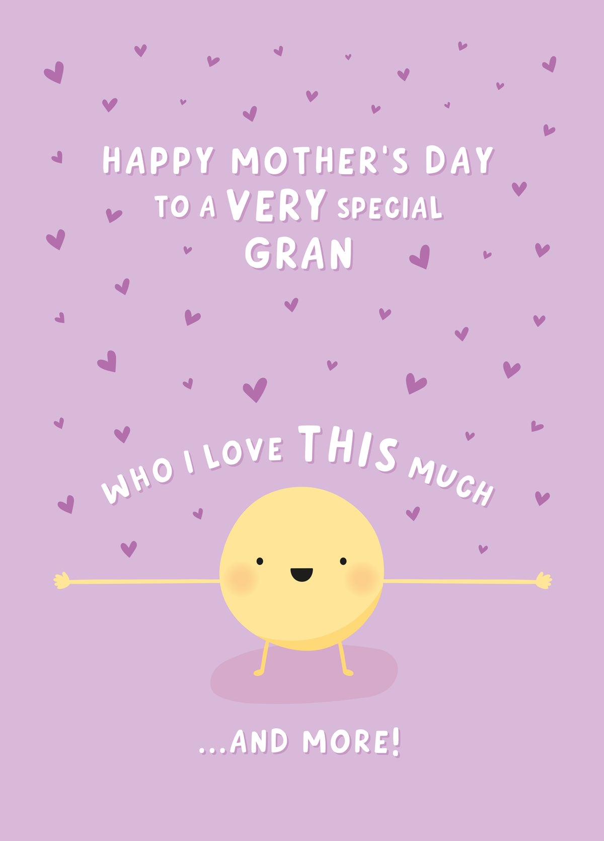 Love You This Much Gran Mother's Day Card