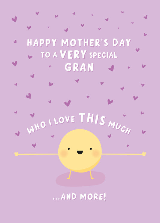 Love You This Much Gran Mother's Day Card