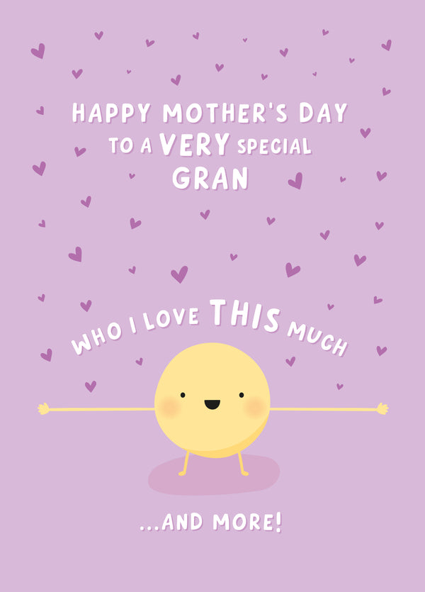 Love You This Much Gran Mother's Day Card