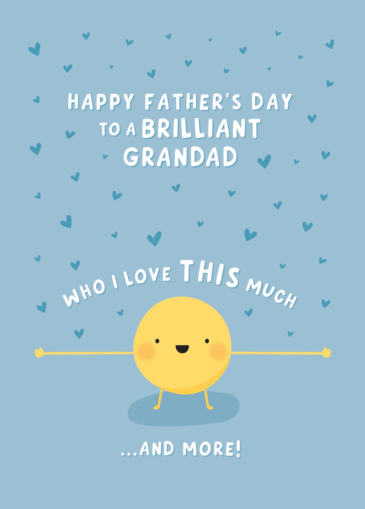 Love You This Much Grandad Father's Day Card