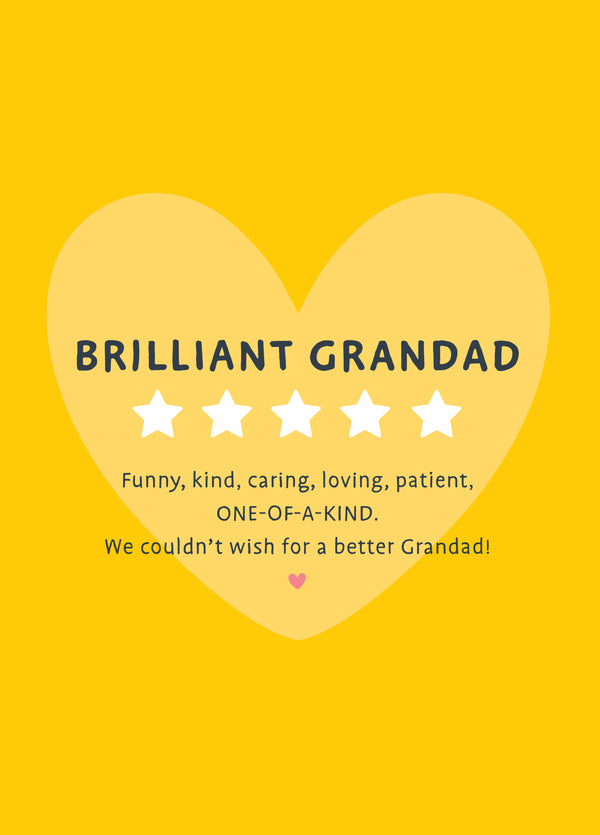 Five Star Grandad Card