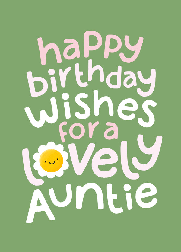 Lovely Auntie Birthday Card