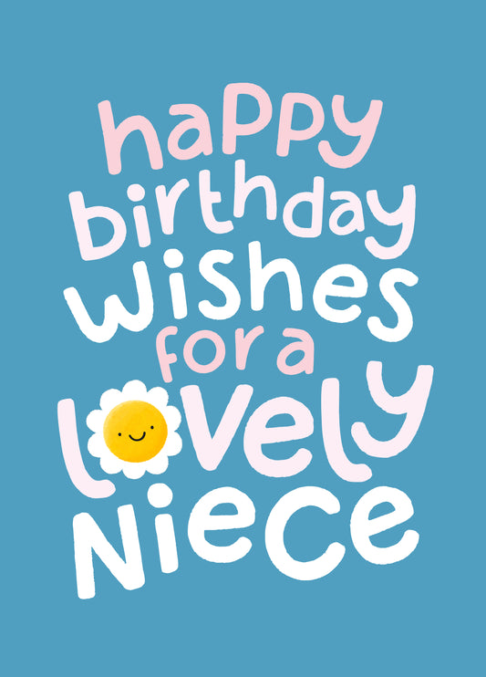 Lovely Niece Birthday Card