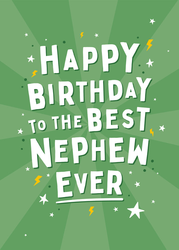 Best Nephew Ever Birthday Card