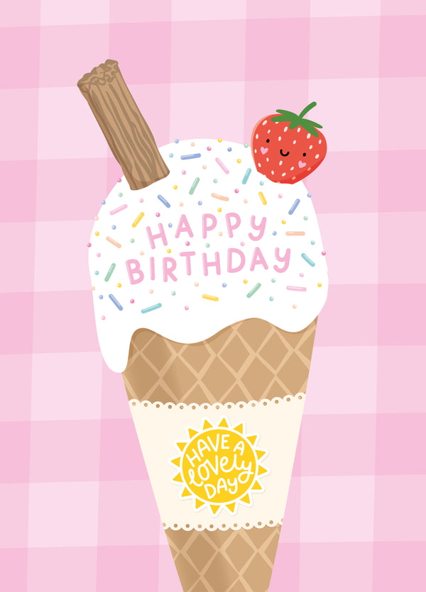 Icecream Birthday Card