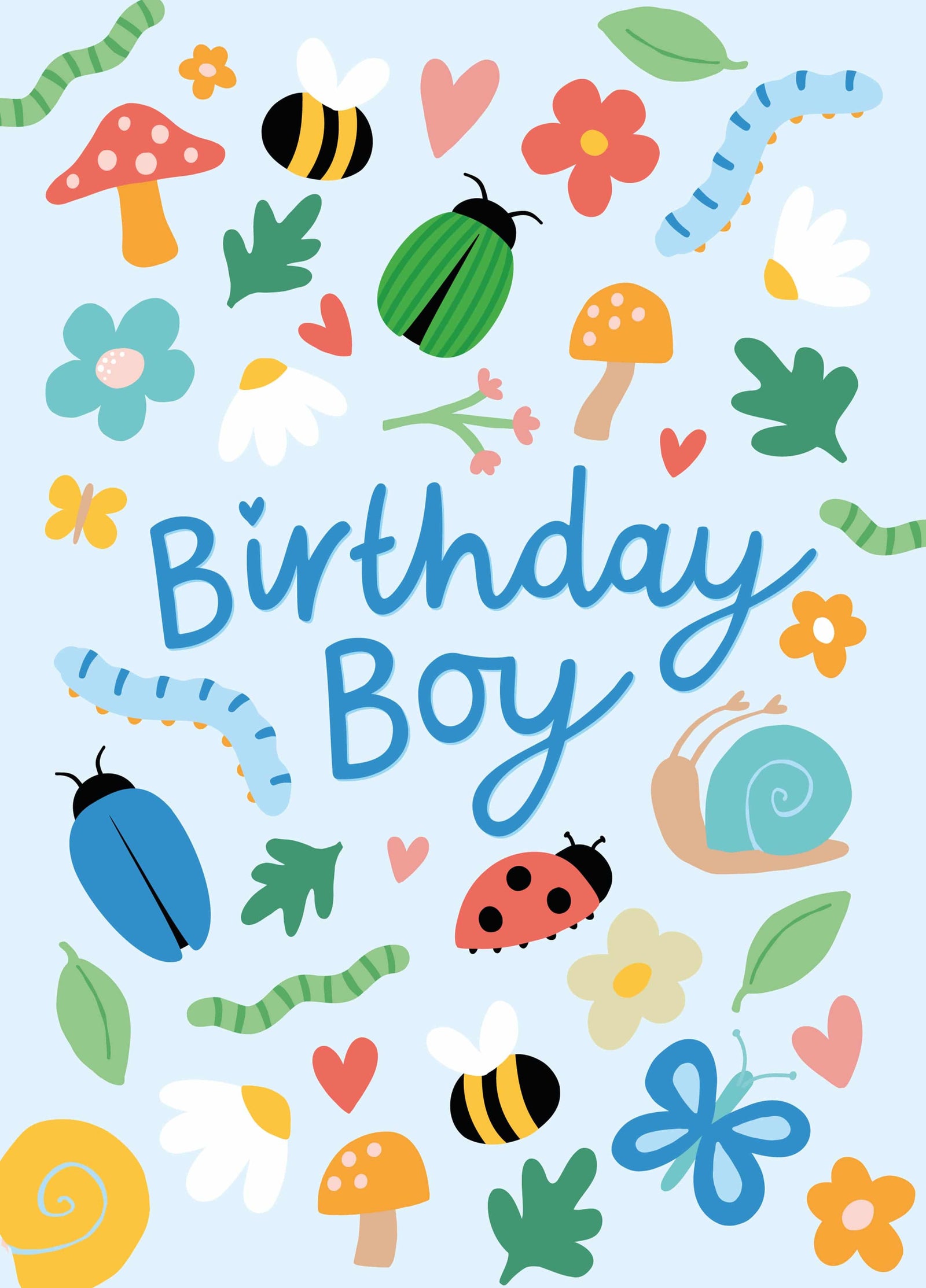 Birthday Boy Nature Inspired Card