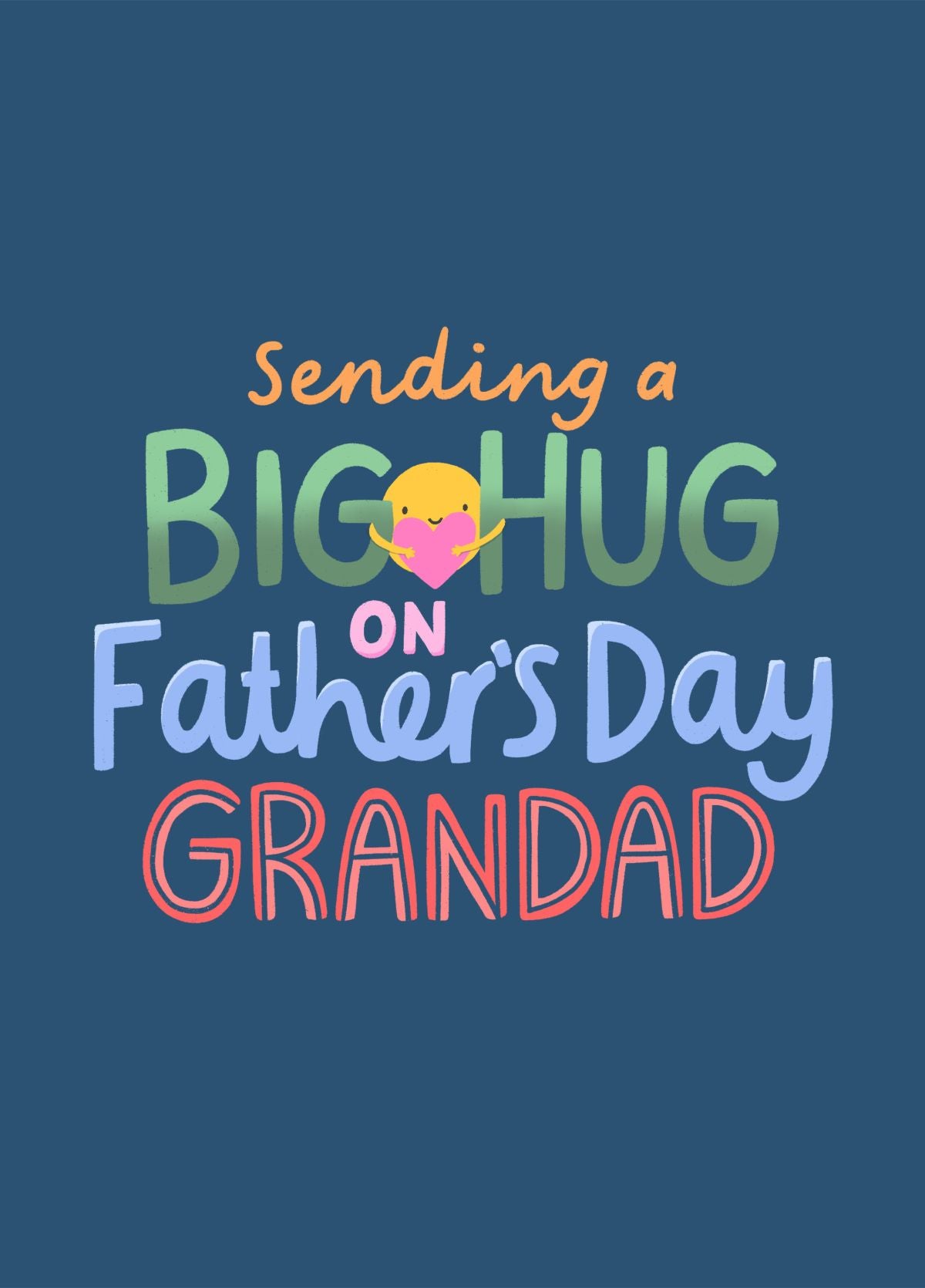 Big Hug Father's Day Card - Grandad