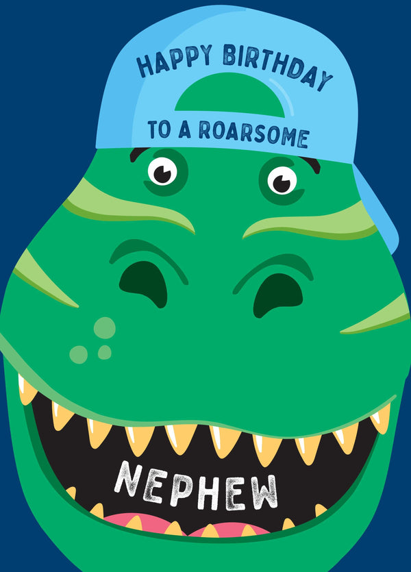 Roarsome Nephew Birthday Card