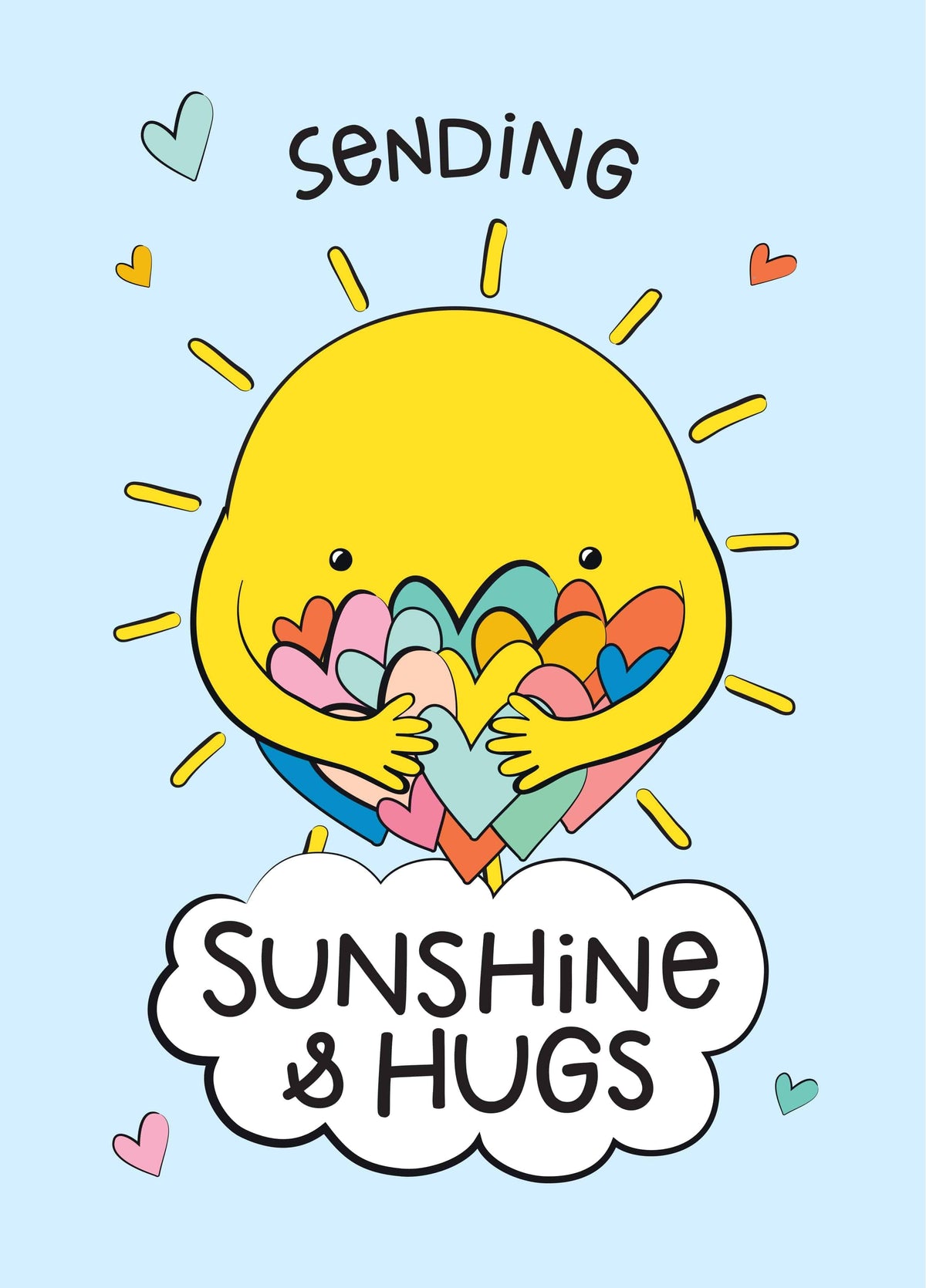 Sending Sunshine & Hugs Card