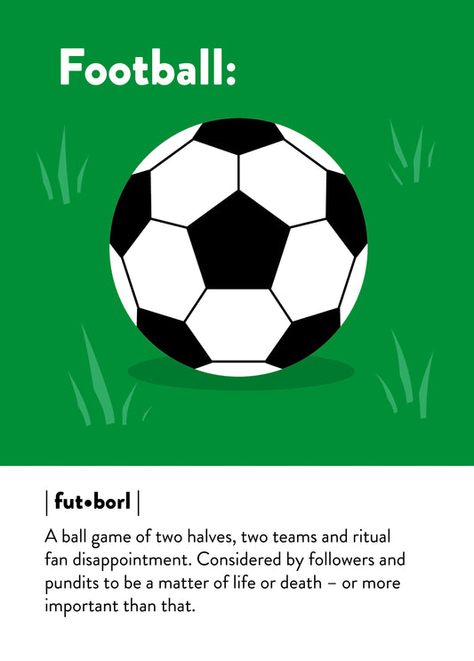 A Ball Game Of Two Halves Card