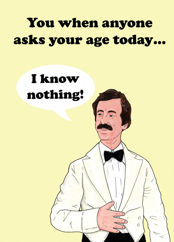 I Know Nothing! Card