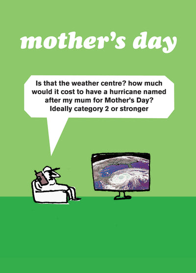 Hurricane Mum Card