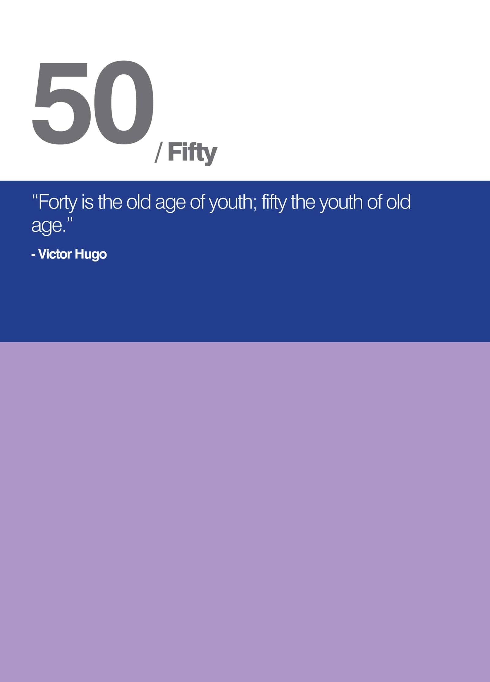 50th Birthday Card