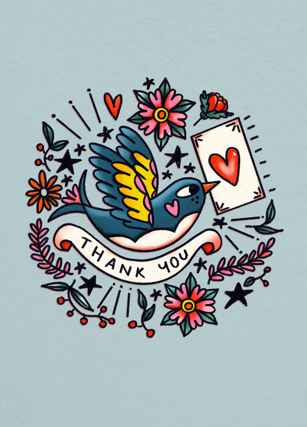 Tattoo Thank You Card