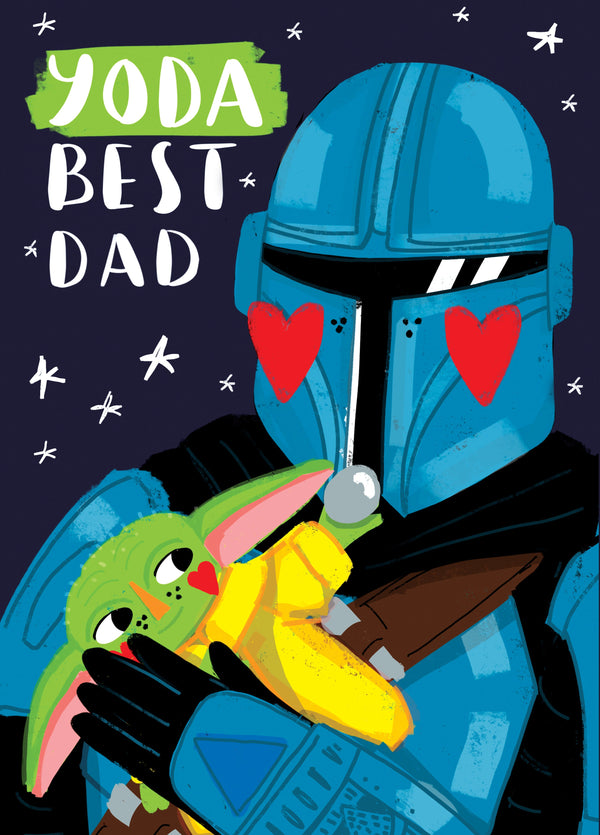 Yoda Best Dad Card