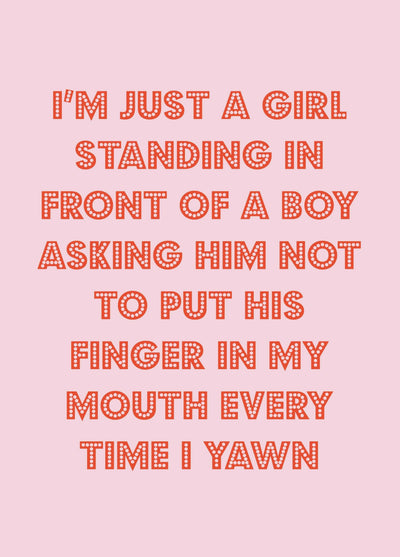 Yawn Card