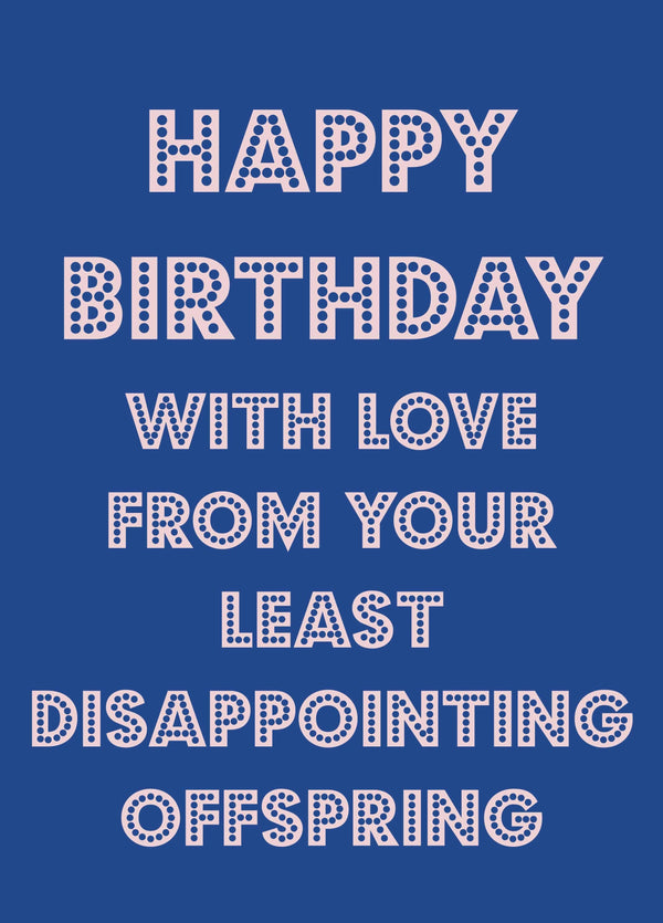 Least Disappointing Offspring Card
