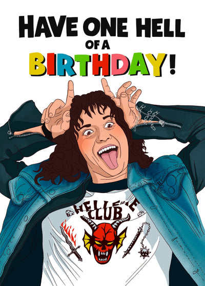 Stranger Things Birthday Card