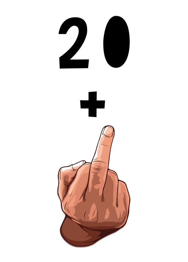 Flip The 21st Birthday Card