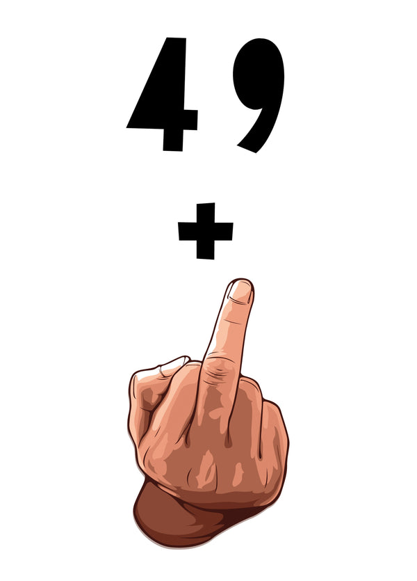 Flip The 50th Birthday Card