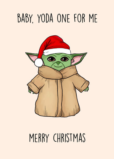 Baby Yoda One For Me Card