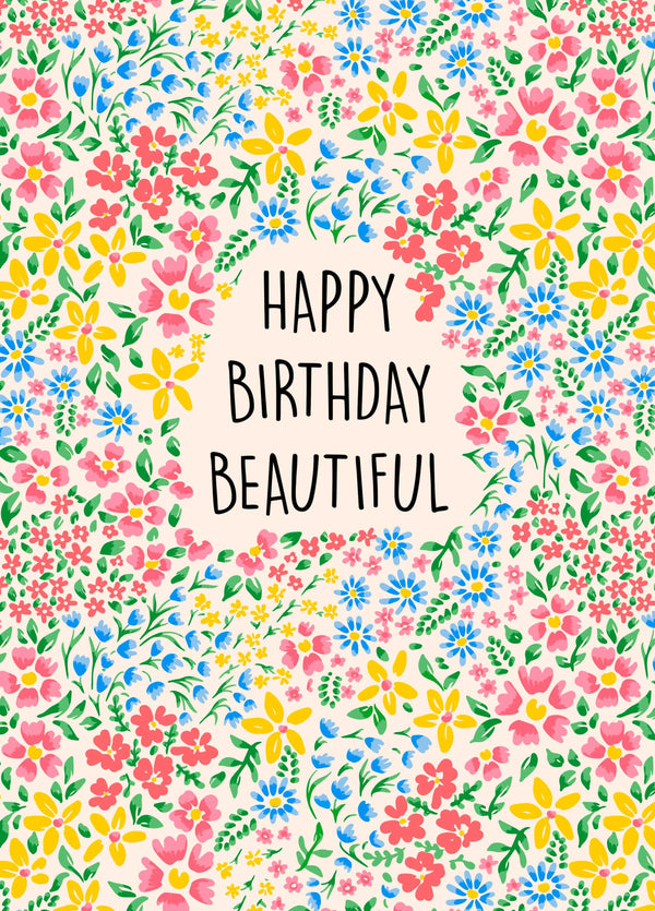 Happy Birthday Beautiful Card