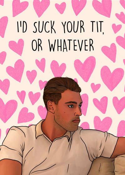 Love Island Suck Your Tit Card
