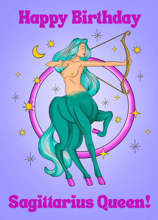 SAGITTARIUS QUEEN! Card