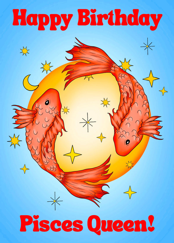 PISCES QUEEN! Card