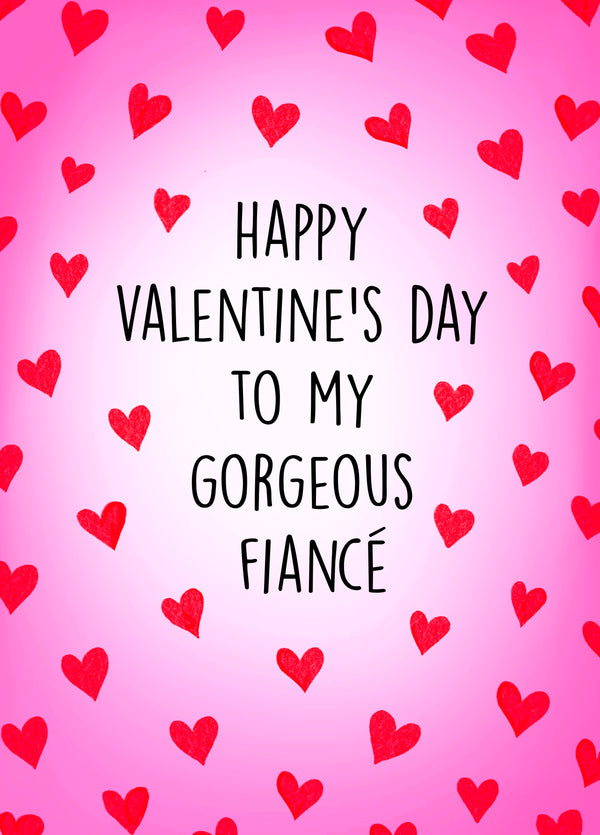 Happy Valentines Day Fiance Card