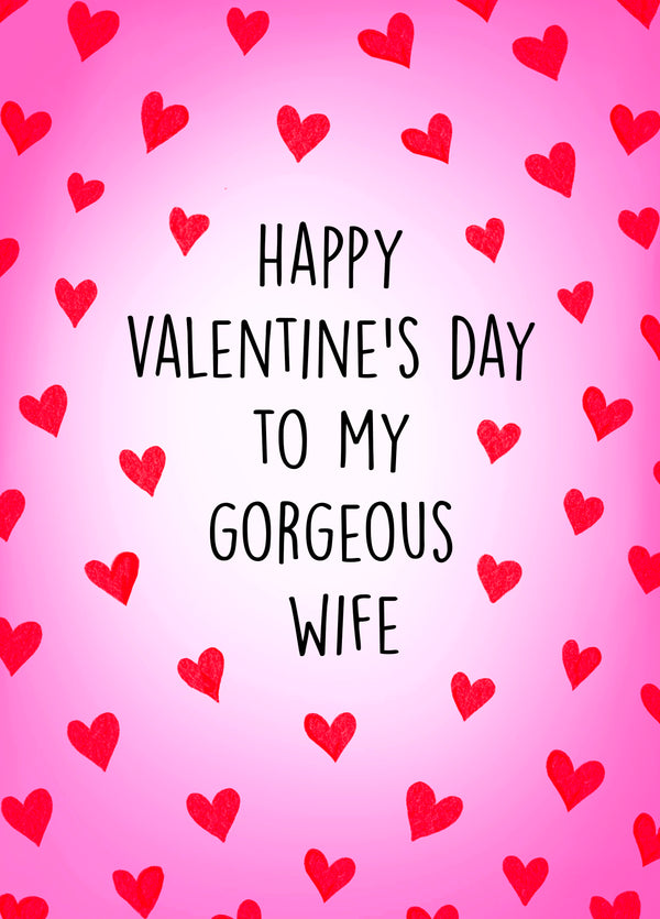 Happy Valentine's Day Wife Card
