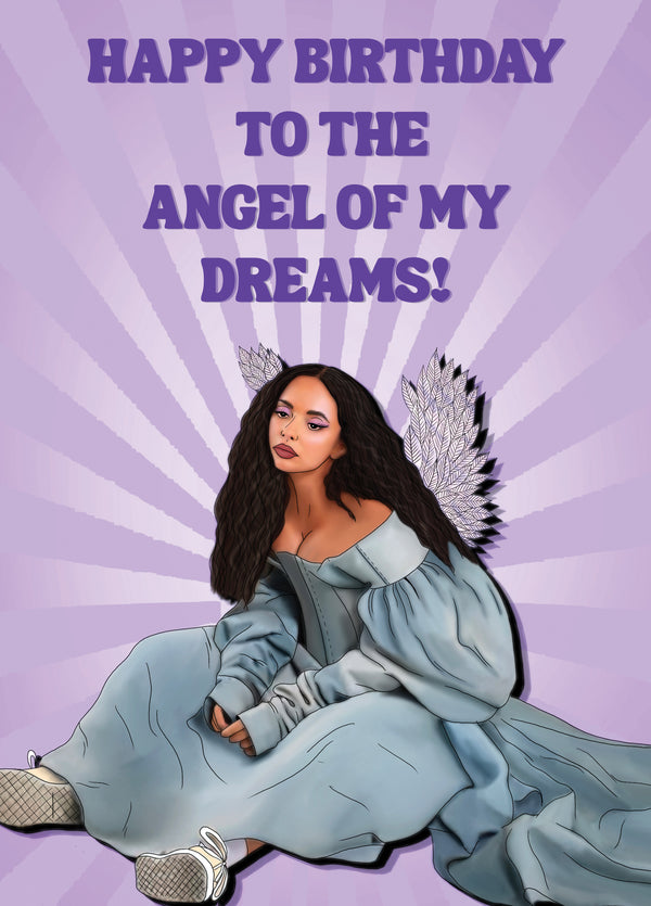 Jade Thirwall Angel Of My Dreams Birthday Card