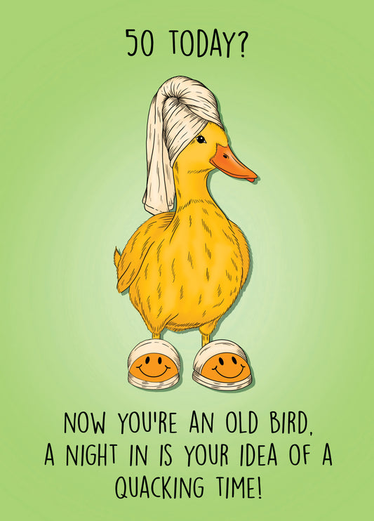 50th Birthday Quacking Duck
