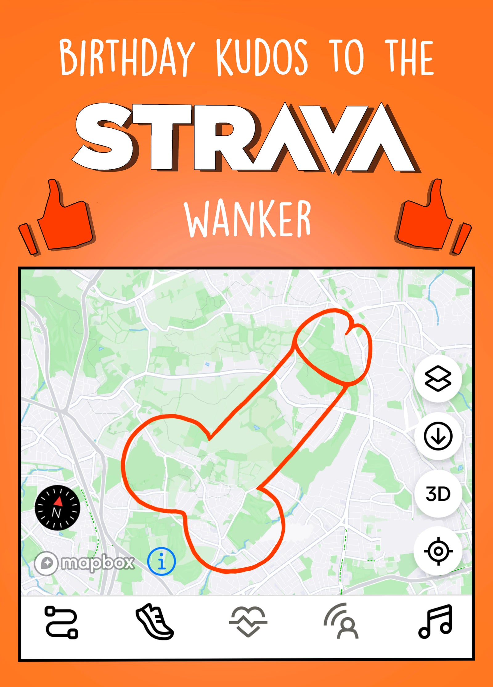 Birthday Kudos For The Strava Wanker