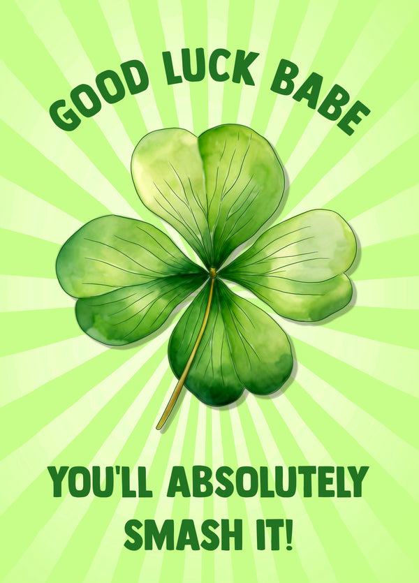 Good Luck Babe!