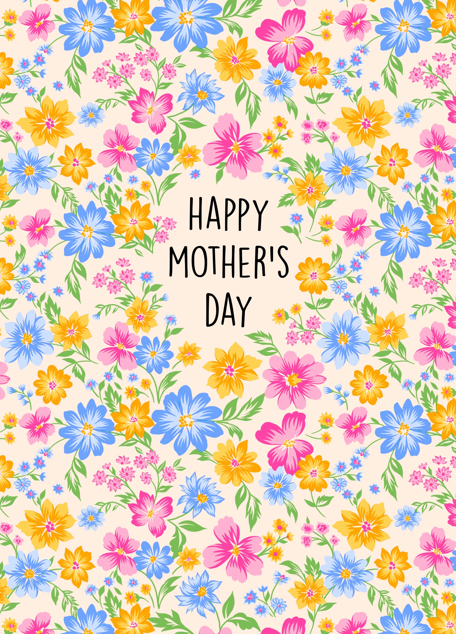 Pretty Ditsy Mother's Day Card