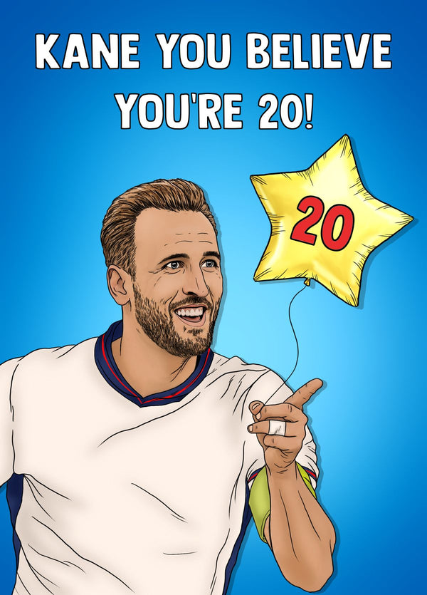 Harry Kane 20th Birthday Card
