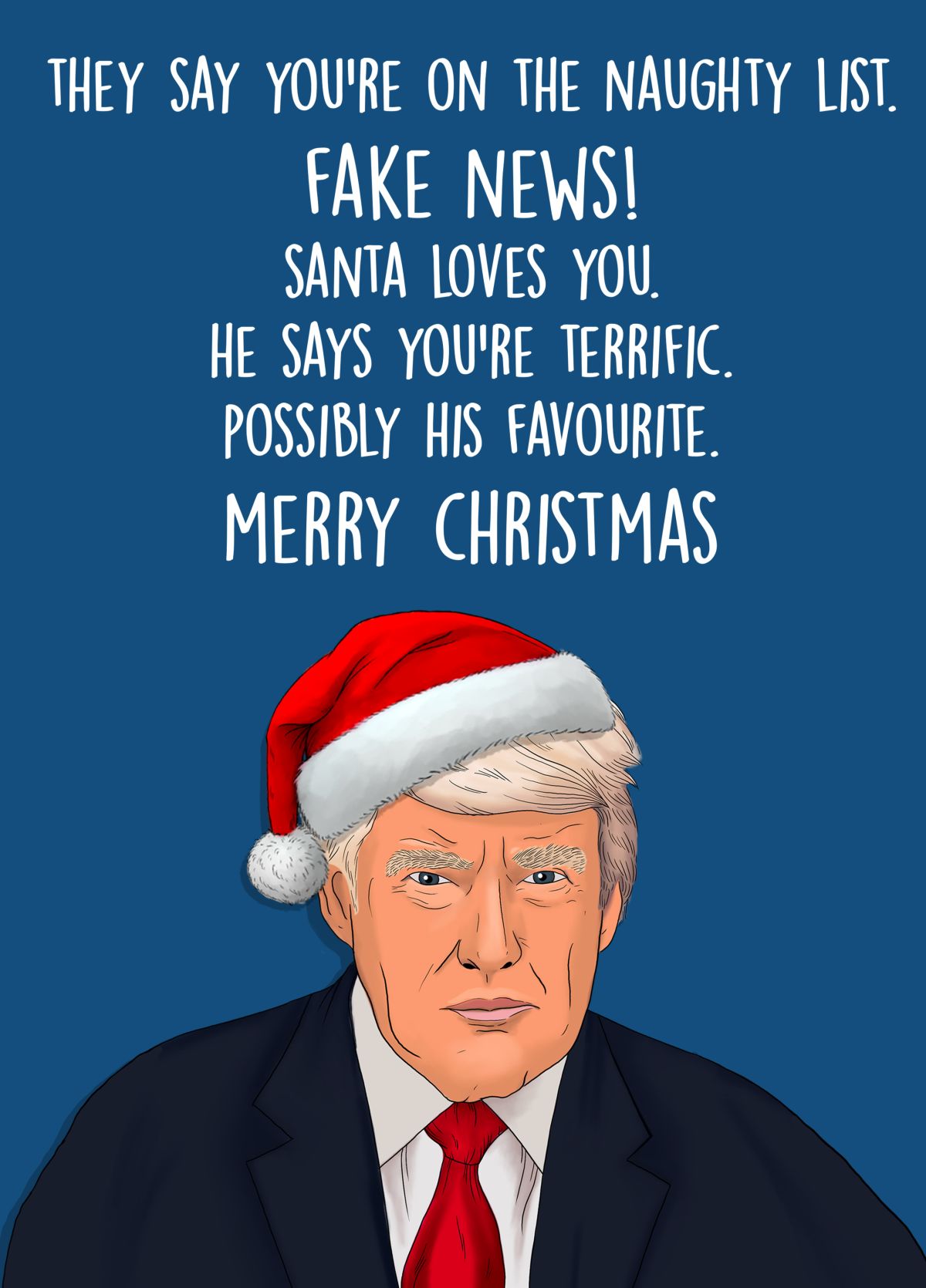 Donald Trump Funny Christmas Card