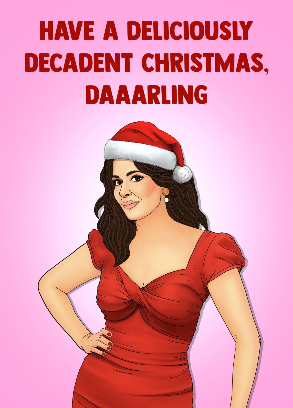 Nigella Lawson Decadent Christmas Card