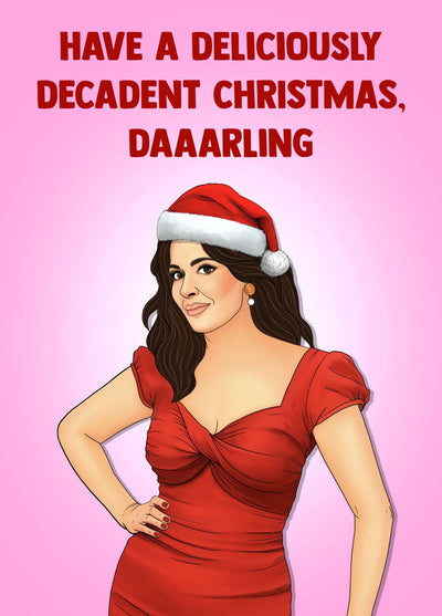 Nigella Lawson Decadent Christmas Card