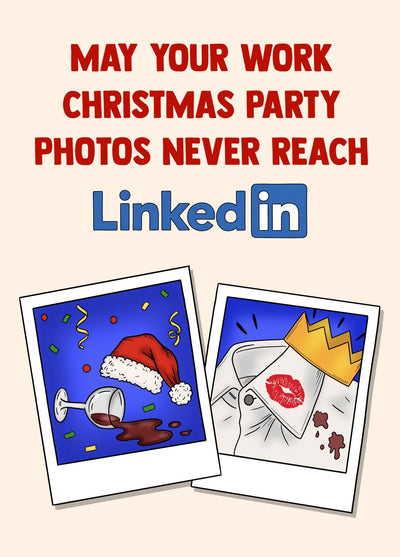 Work Christmas Party LinkedIn Card